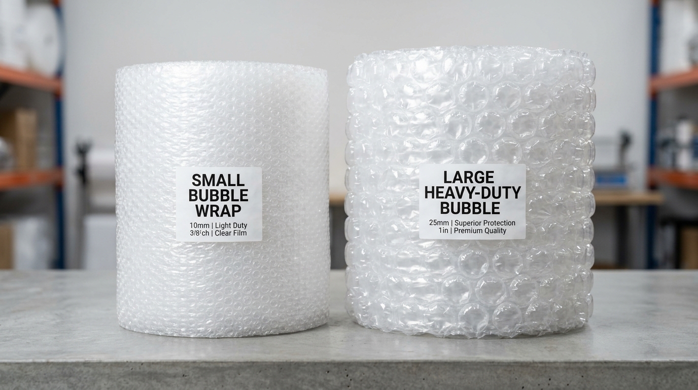 Small vs. Large Bubble Wrap